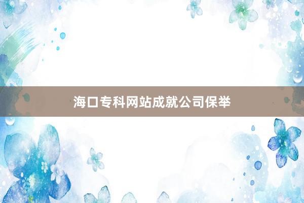 海口专科网站成就公司保举